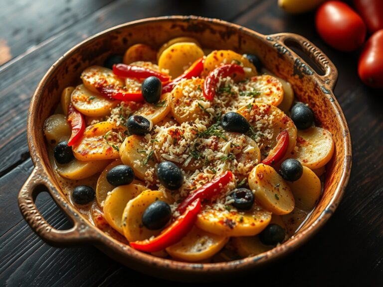 pittige aardappelschotel