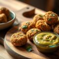Pittige borrelhapjes met olijvendip