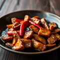 Pittige eend met chilipepers