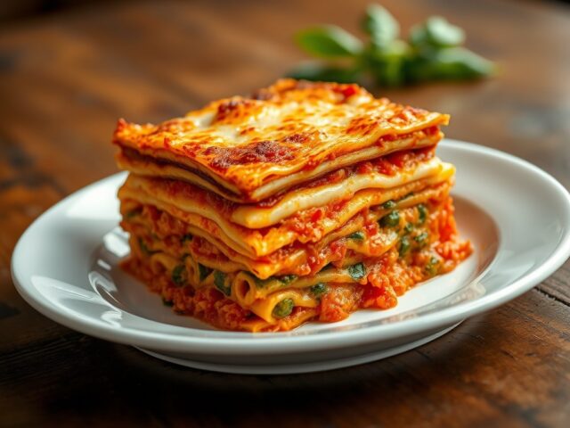 pittige lasagna met groente