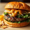 Pittige pindaburger