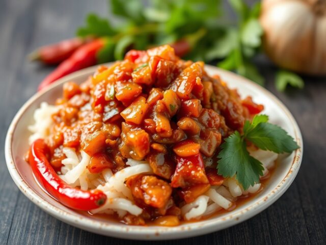 Pittige Sambal — AI-gegenereerde illustratie