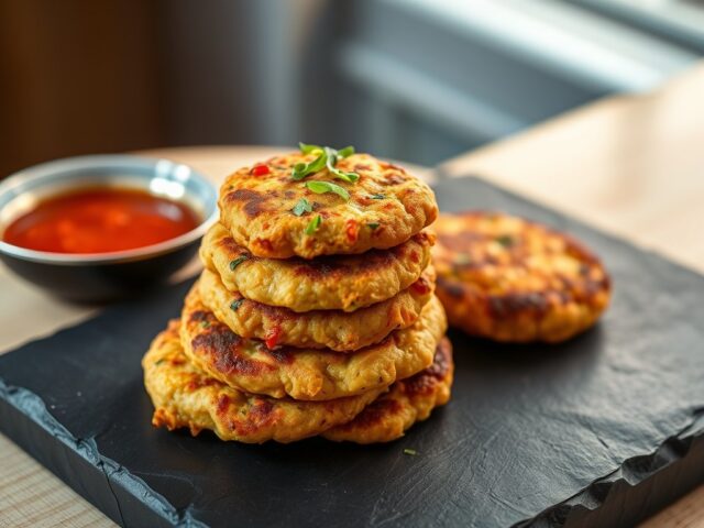 Pittige Thaise kip koekjes