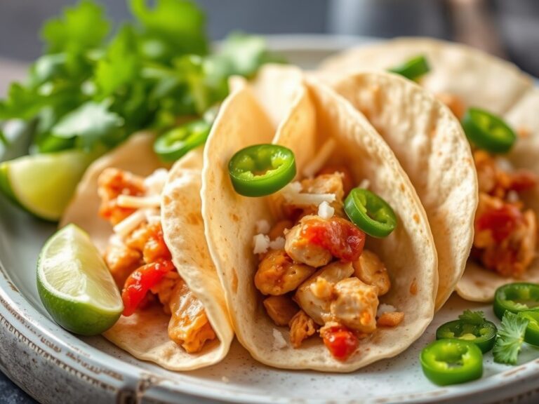 Pittige tortilla’s met kip