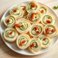 Pittige tortillahapjes met gedroogde tomaatjes