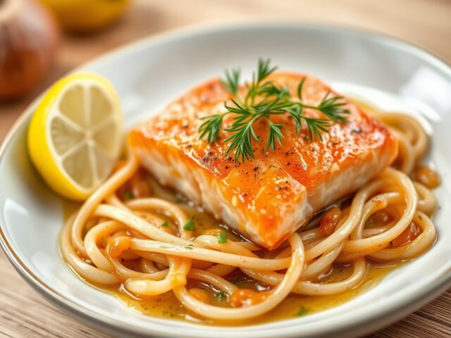 Pittige zuurkool met zalm