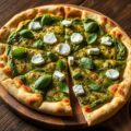 Pizza verde met milde geitenkaas
