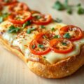 Pizzabaget met tomaten en Hollandse Goudakaas