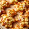 Pizzafiguren met ham en ananas