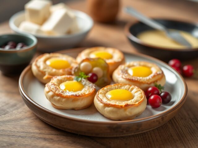 Plättar – kleine pannenkoekjes — AI-gegenereerde illustratie