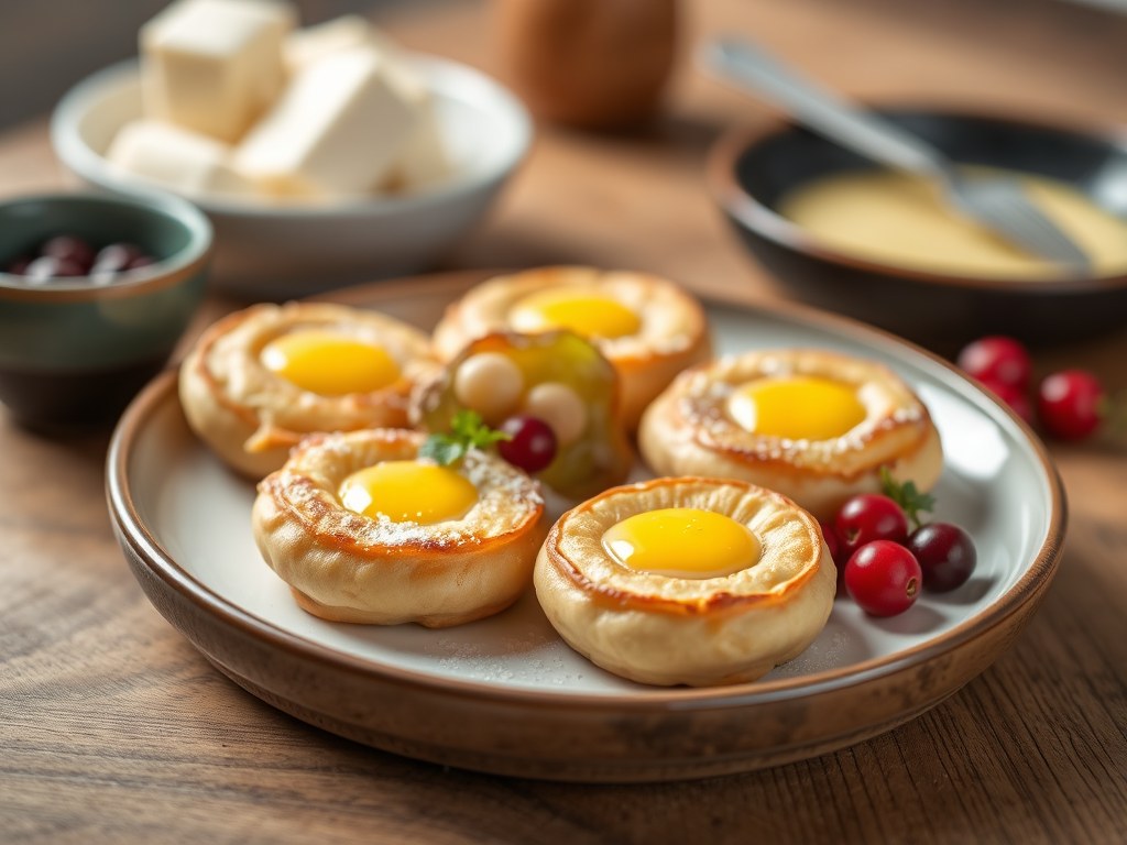 Plättar – kleine pannenkoekjes, AI-gegenereerde illustratie