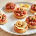 Platte crostini’s met rundertartaar