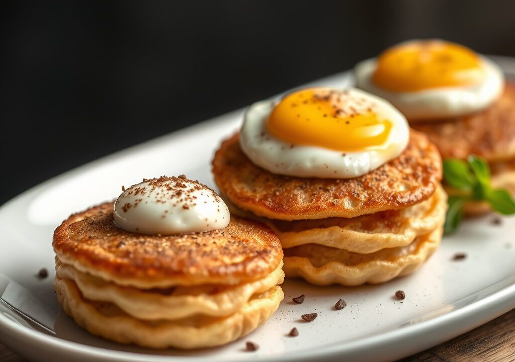 Plattekaaspoffertjes, AI-gegenereerde illustratie