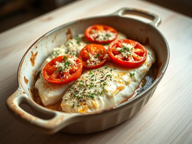 poisson aux tomates au four