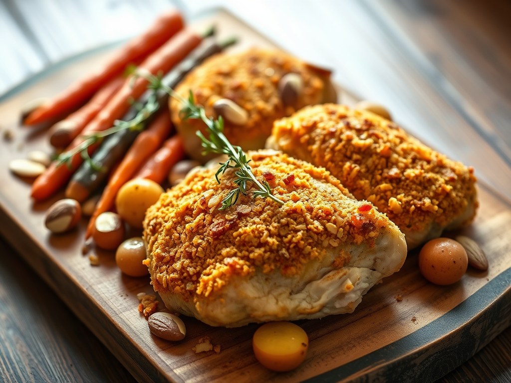 Pollo Alle Mandorle, AI-gegenereerde illustratie