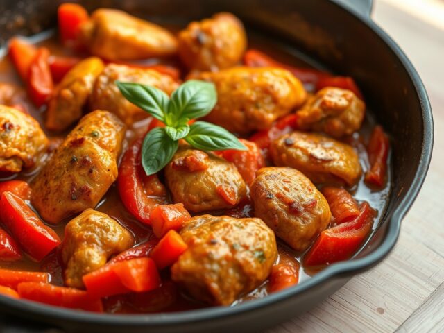 Pollo con peperoni (kip met paprika)