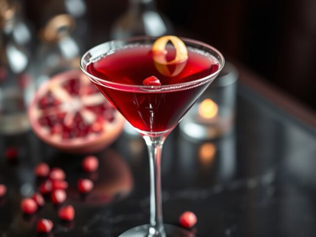Pomegranate martini