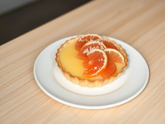 Pompelmoestaart met kokos