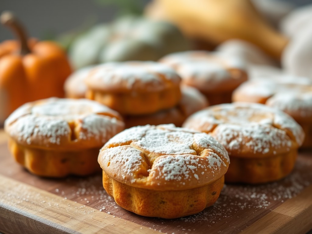 Pompoenpannenkoekjes, AI-gegenereerde illustratie