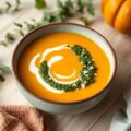 Pompoensoep met winterpesto