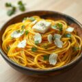 Pompoenspaghetti met gorgonzola