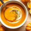 Pompoenvelouté met appel