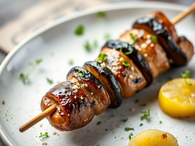 Poonspies met auberginekaviaar