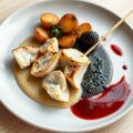 Poonspies met auberginekaviaar