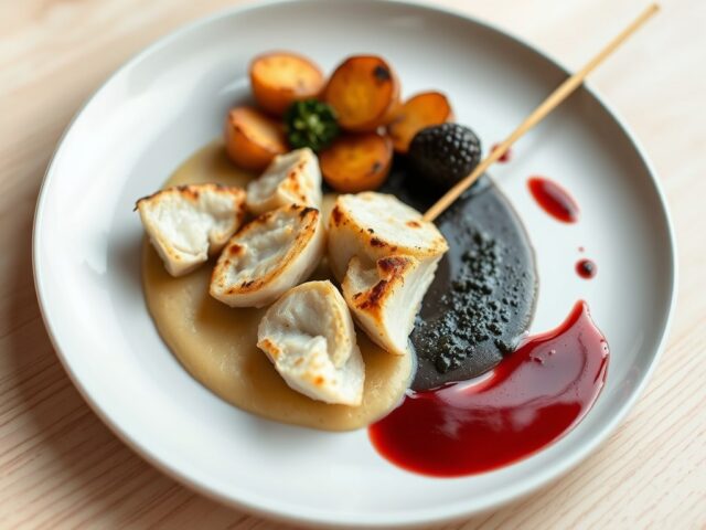 Poonspies met auberginekaviaar