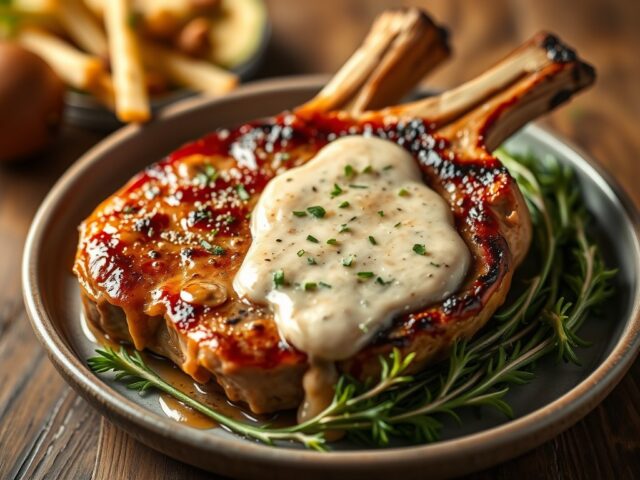 Pork Chops American Style — AI-gegenereerde illustratie