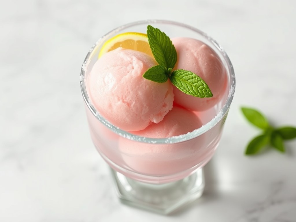Port-citroensorbet, AI-gegenereerde illustratie