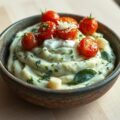 Posteleinstamppot met karameltomaatjes
