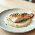 Preipuree met vis en kruideboter