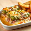 Preischotel met ham en kaas
