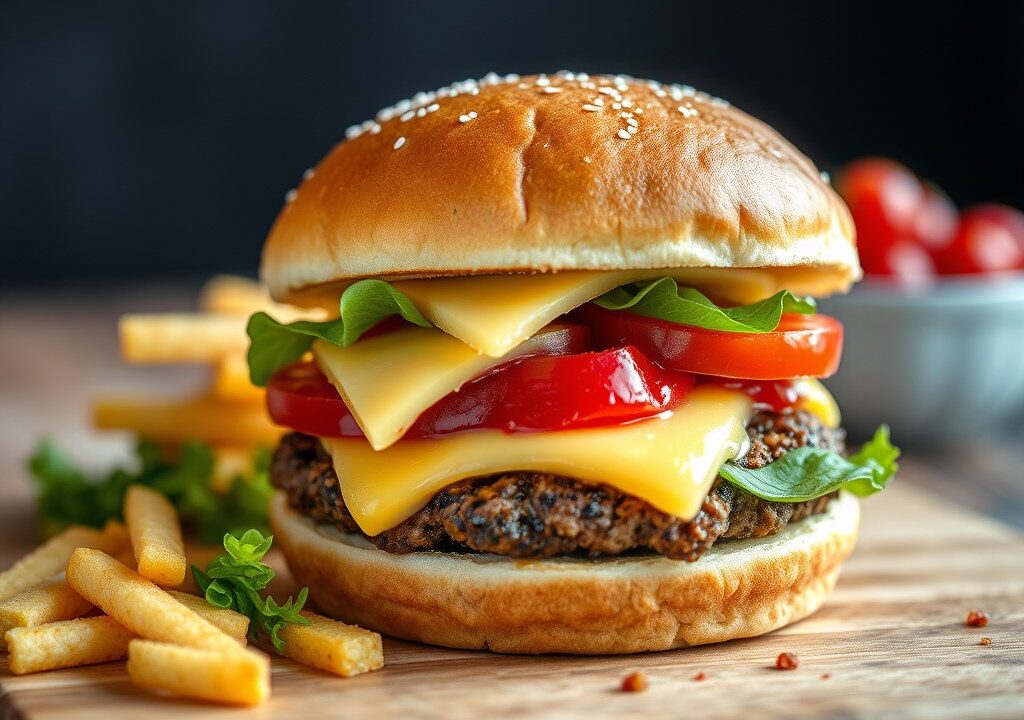 Prinsessenburger, AI-gegenereerde illustratie