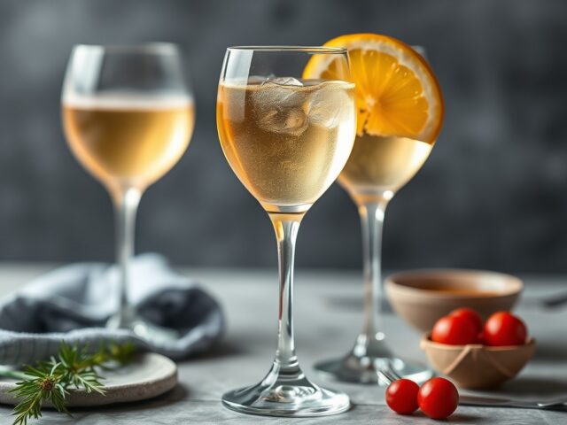 Prosecco Cocktail — AI-gegenereerde illustratie