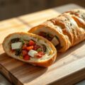 Provençaalse broodrol met geitenkaas