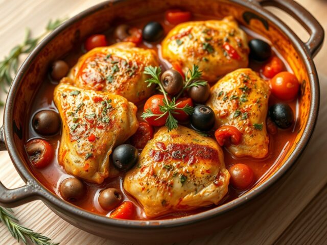 Provençaalse kipcasserole met tomaat