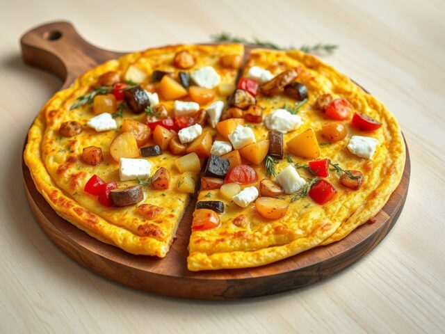 Provençaalse tortilla met zachte geitenkaas