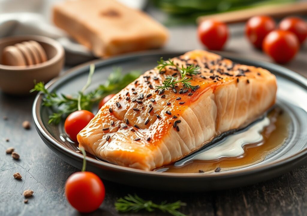 Provençaalse zalm, AI-gegenereerde illustratie