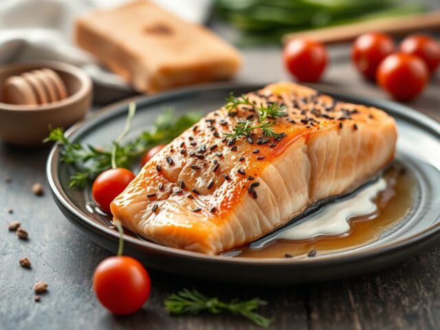Provençaalse zalm — AI-gegenereerde illustratie