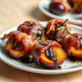 Pruimen met spek en balsamico
