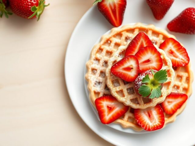 puja’s aardbeiwafel
