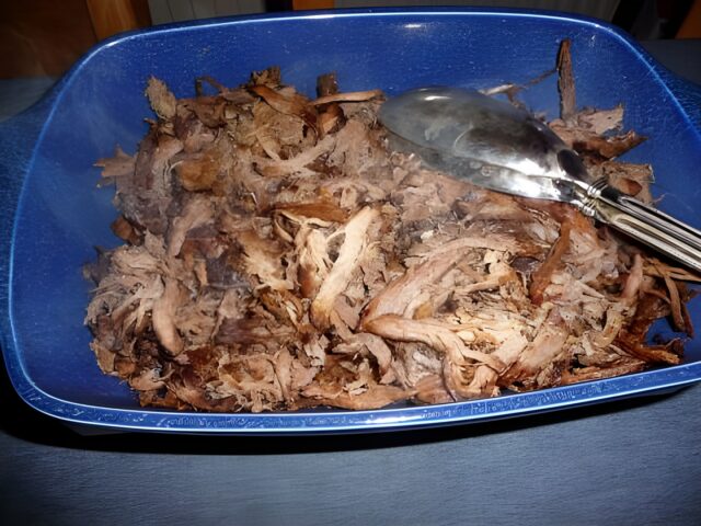 Pulled pork van wild zwijn