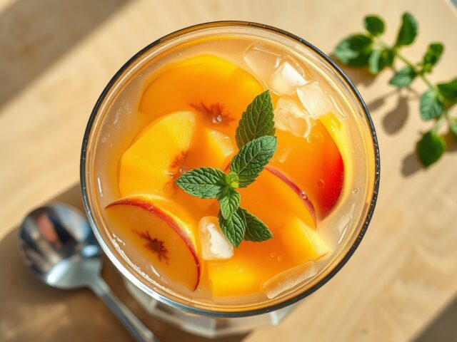 Punch met zomerfruit