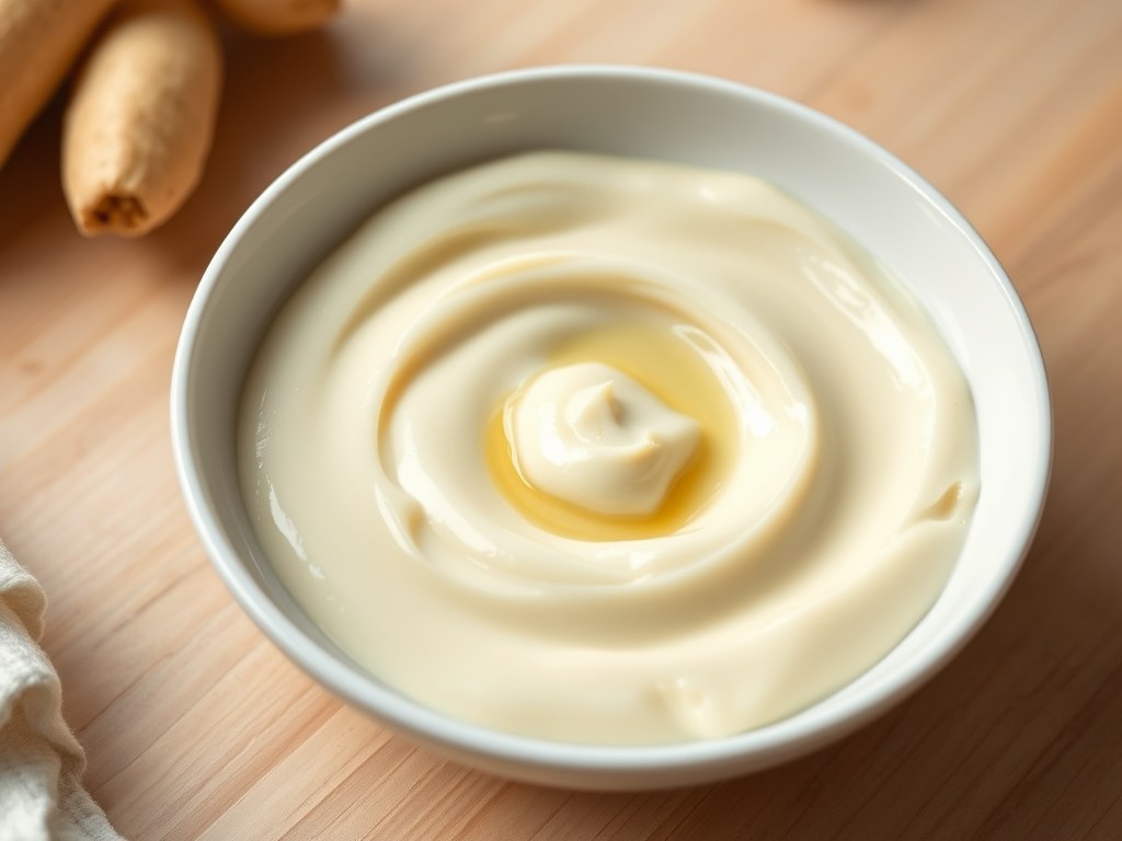 Puree de celeri-rave ( puree van knolselderij), AI-gegenereerde illustratie