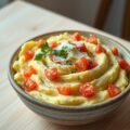 Puree met ui en tomaten