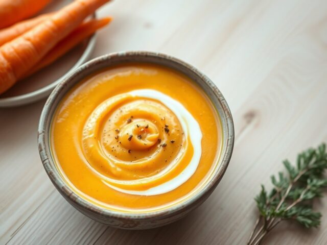 Puree van wortelen en knolselder
