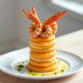 Pureetorentjes met scampi