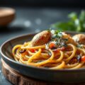 Quaglie al forno con tagliolini due colori